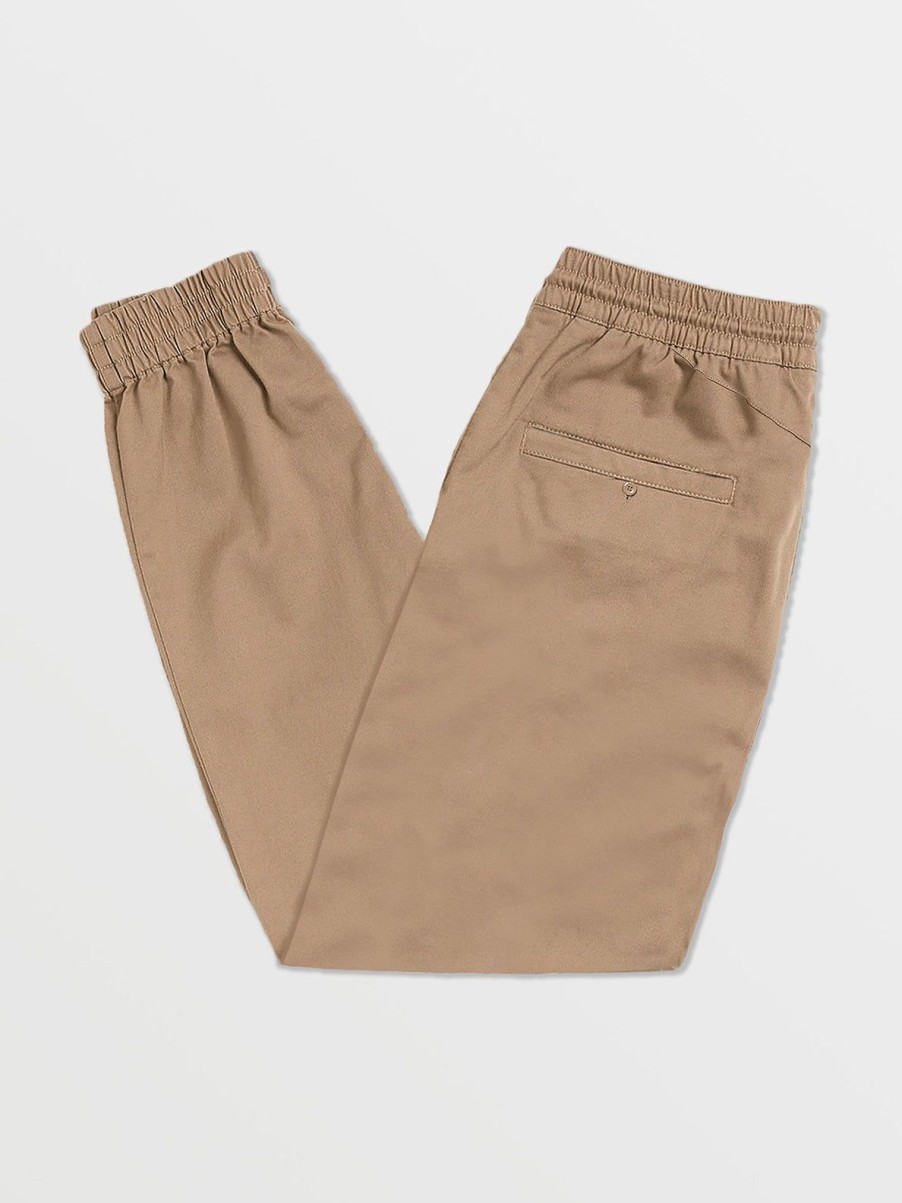 Men Volcom Pants | Frickin Slim Joggers Khaki