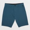 Men Volcom Hiking | Frickin Cross Shred Shorts Cruzer Blue