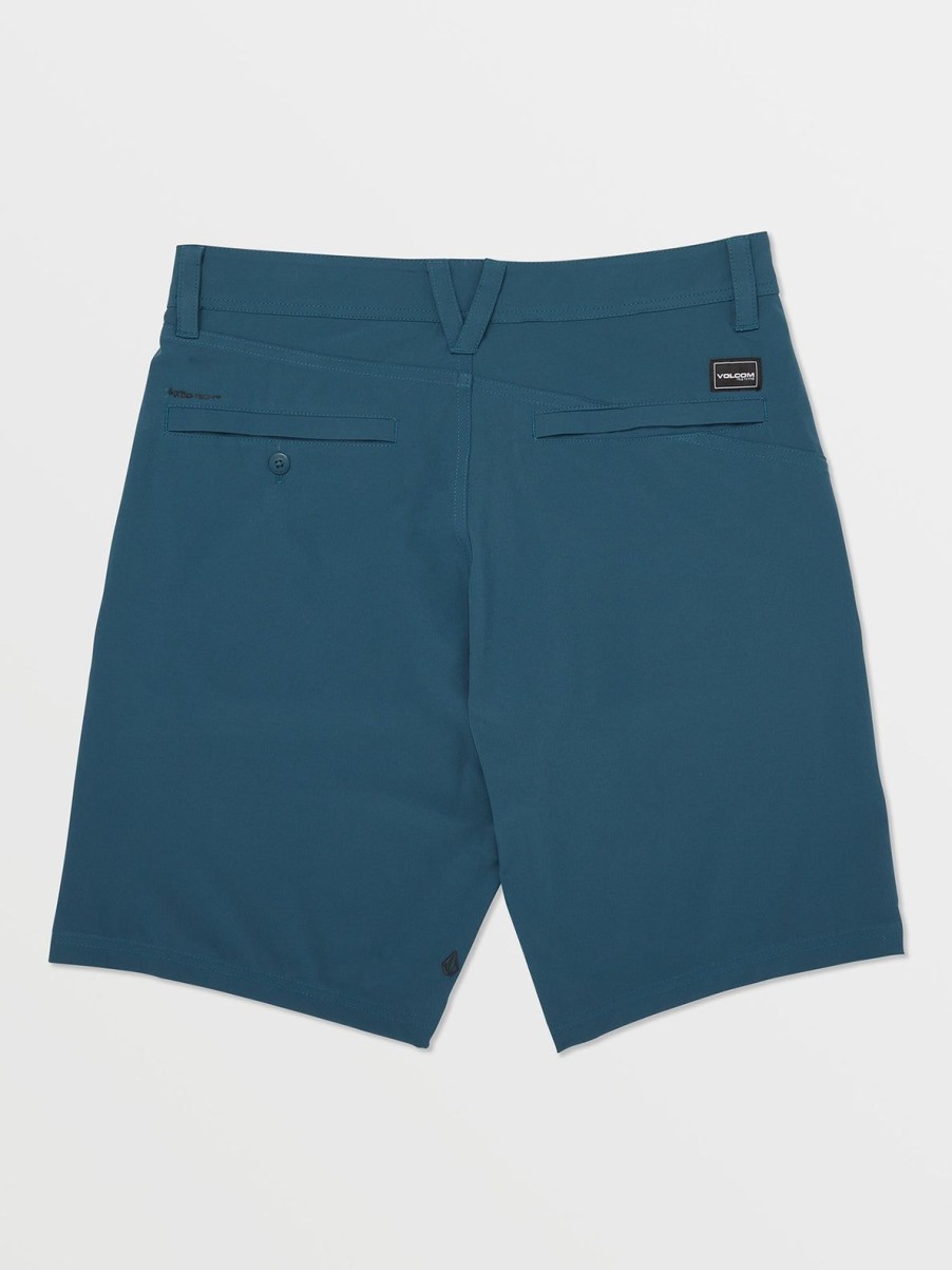 Men Volcom Hiking | Frickin Cross Shred Shorts Cruzer Blue