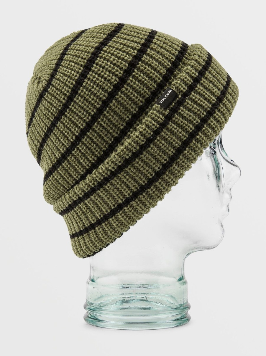 Men Volcom Beanies | Mens Sd Beanie Light Military