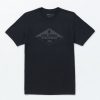 Men Volcom Mountain Biking | Stone Sane Tech Short Sleeve Tee Black