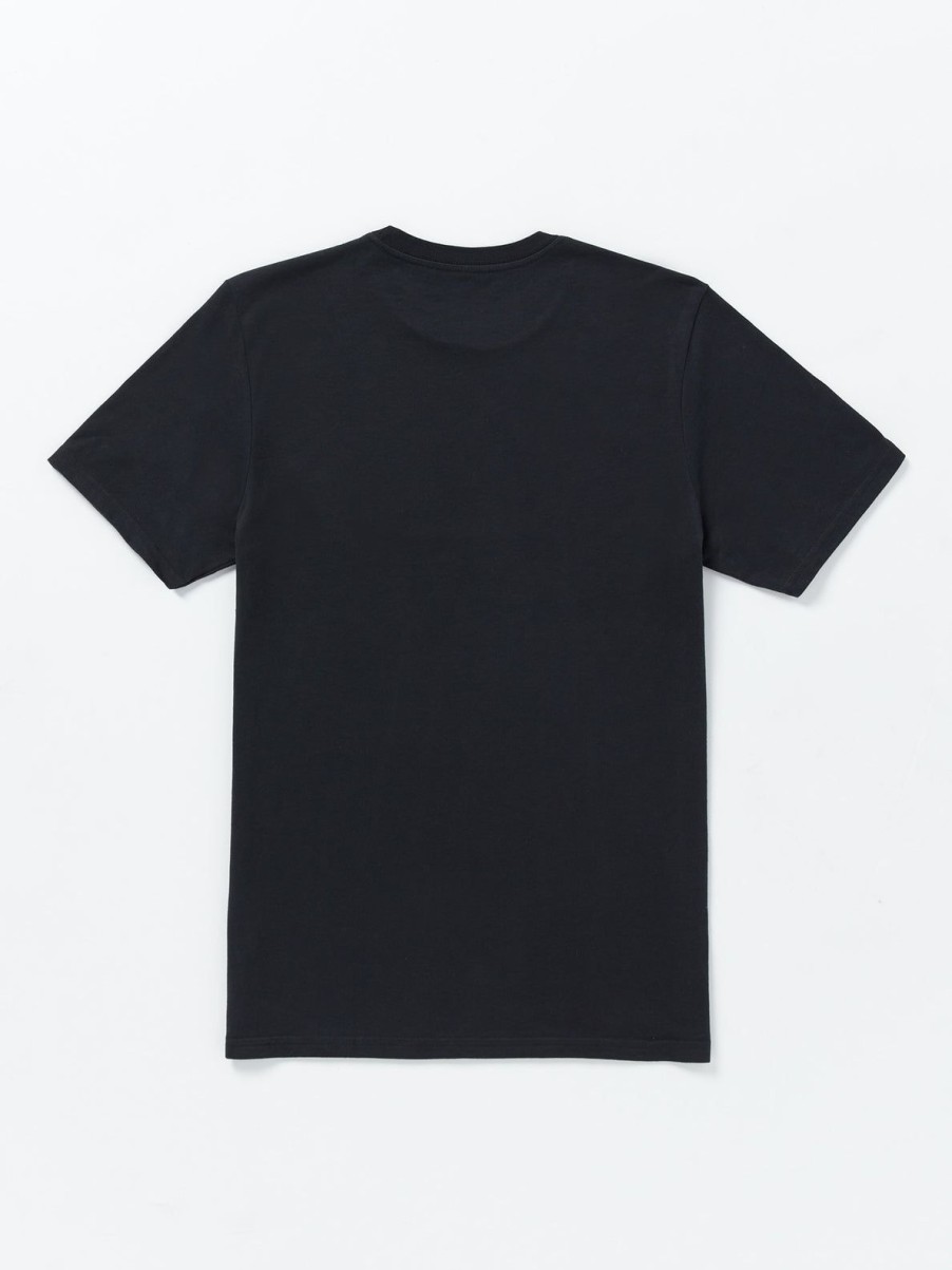 Men Volcom Mountain Biking | Stone Sane Tech Short Sleeve Tee Black