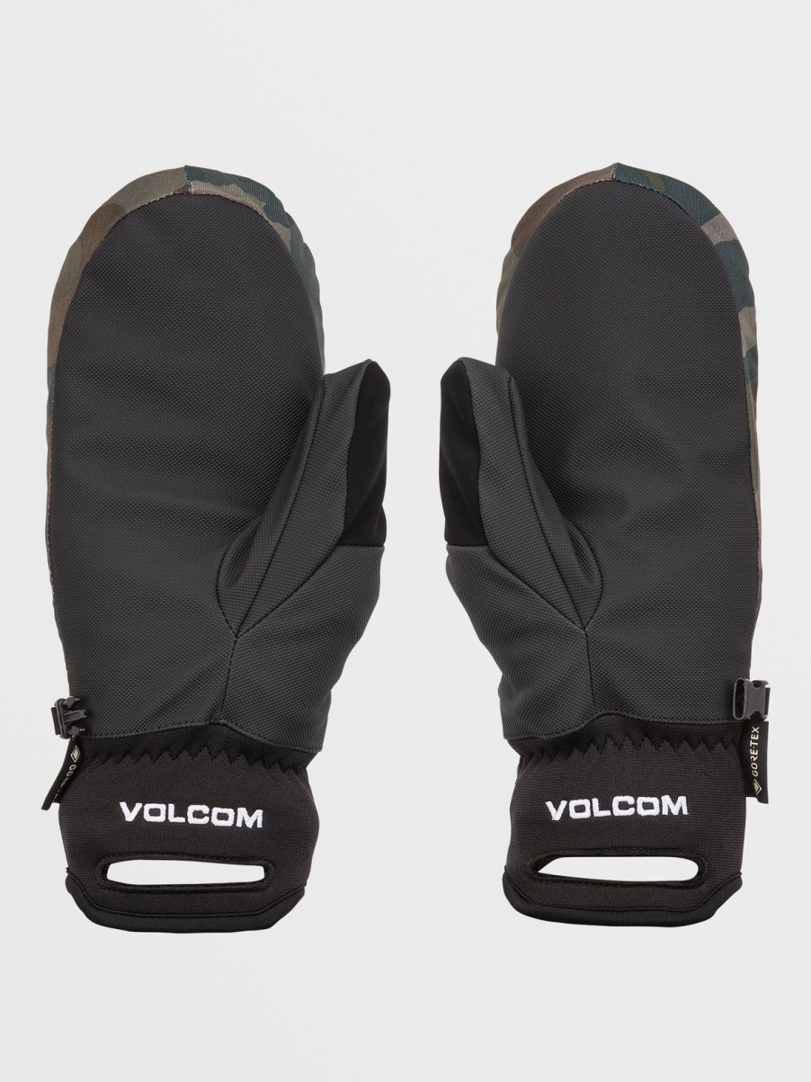 Men Volcom Gloves & Mitts | Mens Stay Dry Gore-Tex Mitts Cloudwash Camo