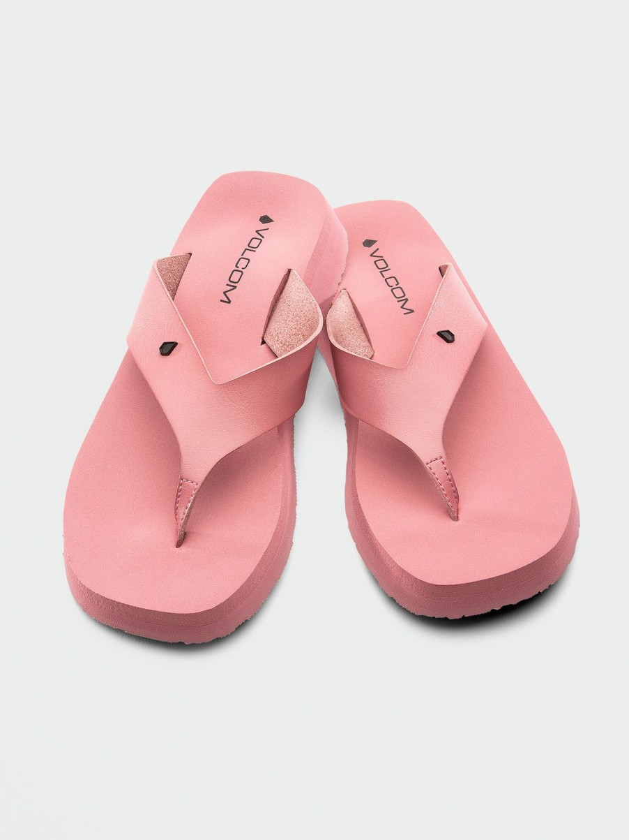 Women Volcom Sandals | Not Ur Moms Platform Sandals Desert Pink