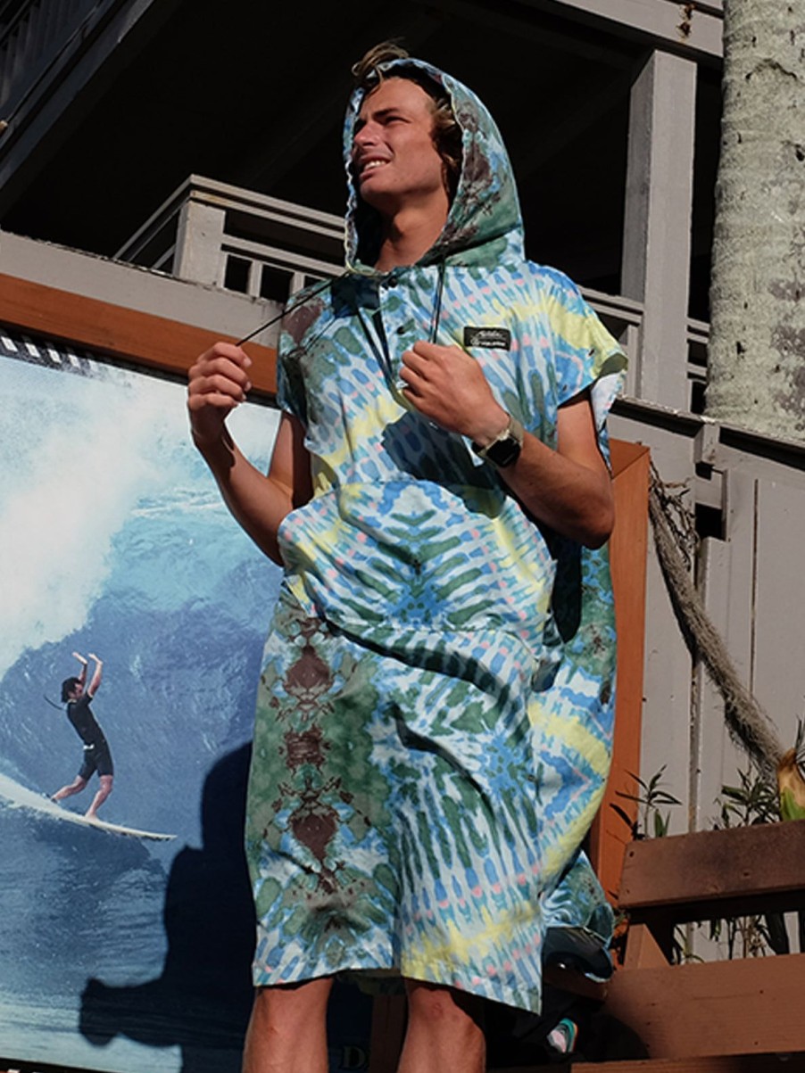 Men Volcom Accessories | Volcom X Matador Packable Beach Poncho Tie Dye