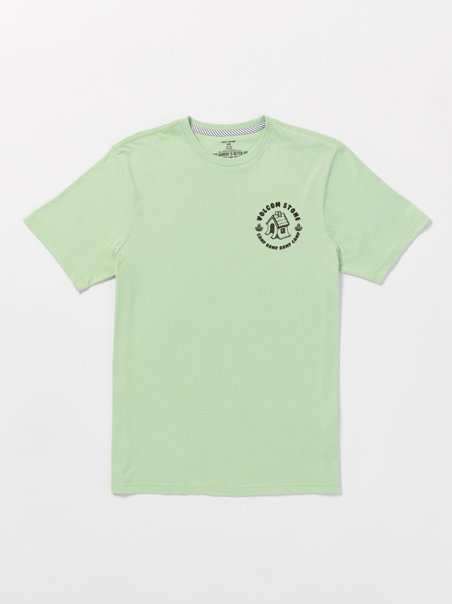 Men Volcom T-Shirts & Tanks | Volcom Entertainment Fat Tony Short Sleeve Tee Celadon