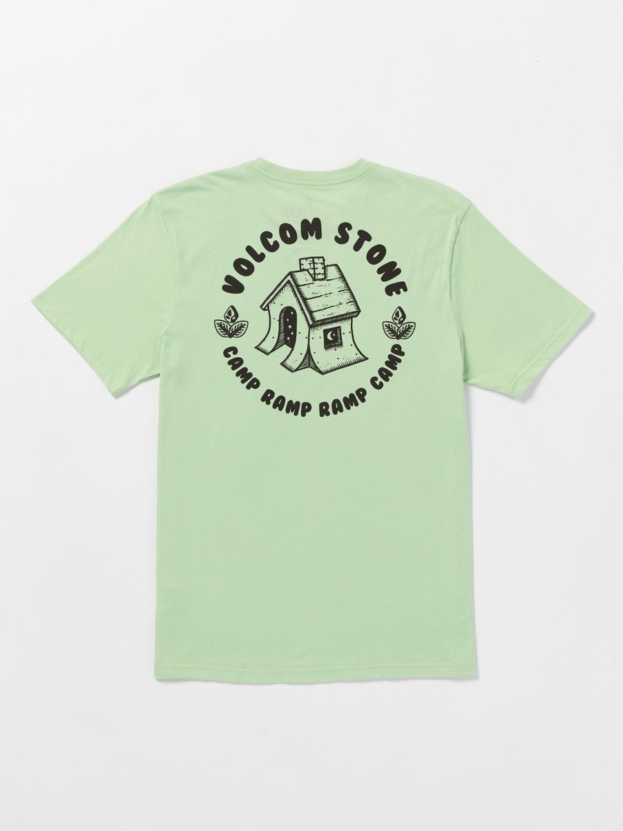 Men Volcom T-Shirts & Tanks | Volcom Entertainment Fat Tony Short Sleeve Tee Celadon