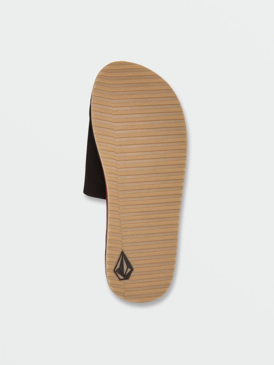 Men Volcom Surf Vitals | Recliner Slide Sandals Ribbon Red