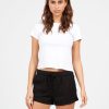 Women Volcom Bottoms | Strutin Stone Shorts Black Out