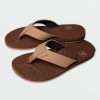 Men Volcom Sandals | Victor Sandals Brown Khaki