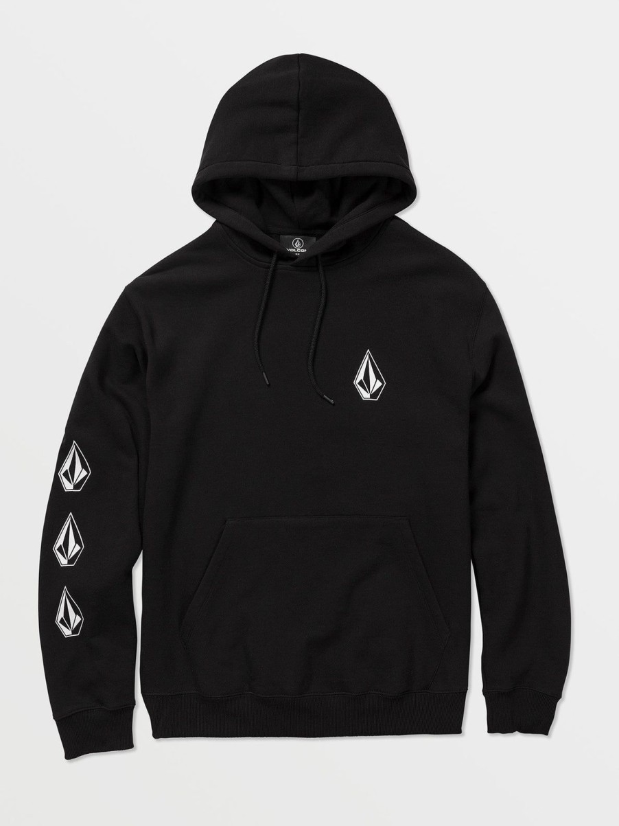 Men Volcom Hoodies & Sweatshirts | Iconic Stone Hoodie Black