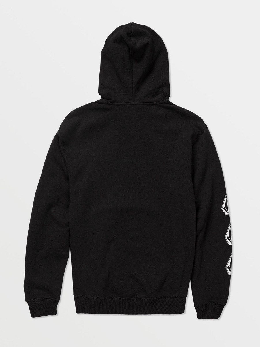 Men Volcom Hoodies & Sweatshirts | Iconic Stone Hoodie Black