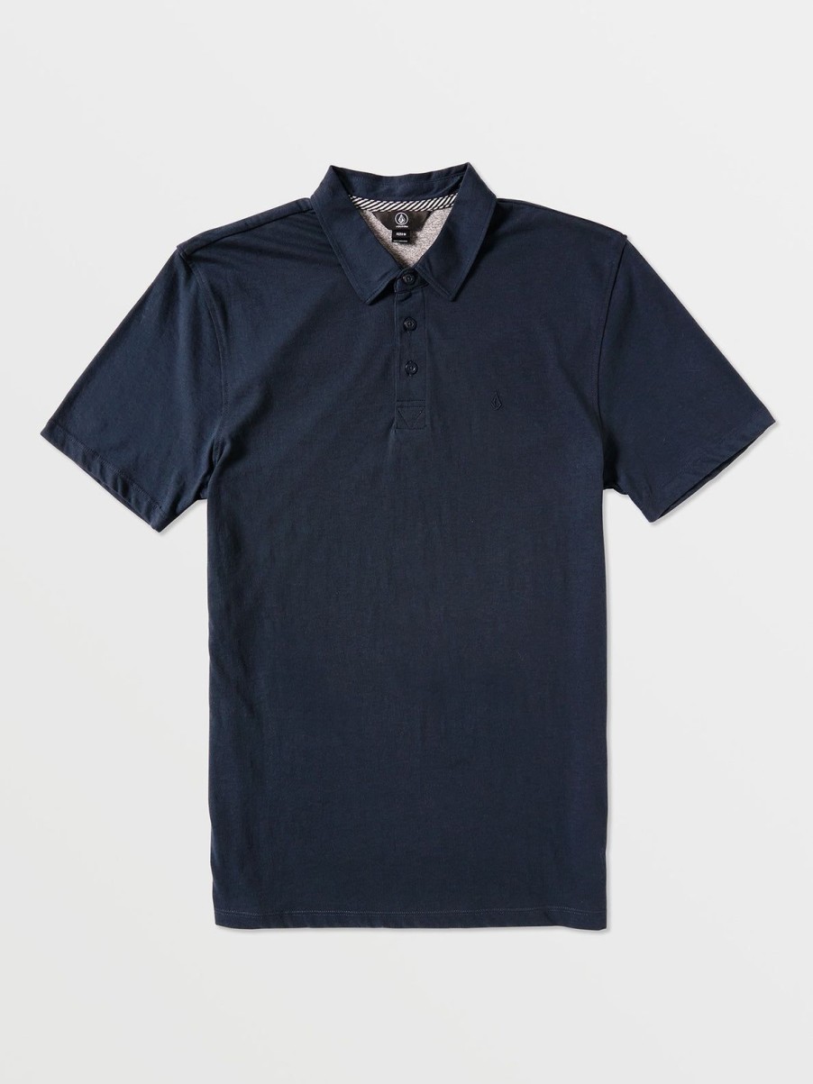 Men Volcom Golf | Wowzer Polo Short Sleeve Shirt Navy