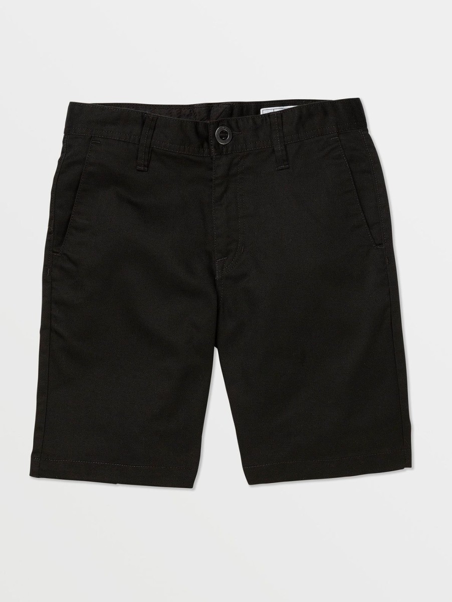 Boys Volcom Shorts | Big Boys Frickin Chino Shorts Black