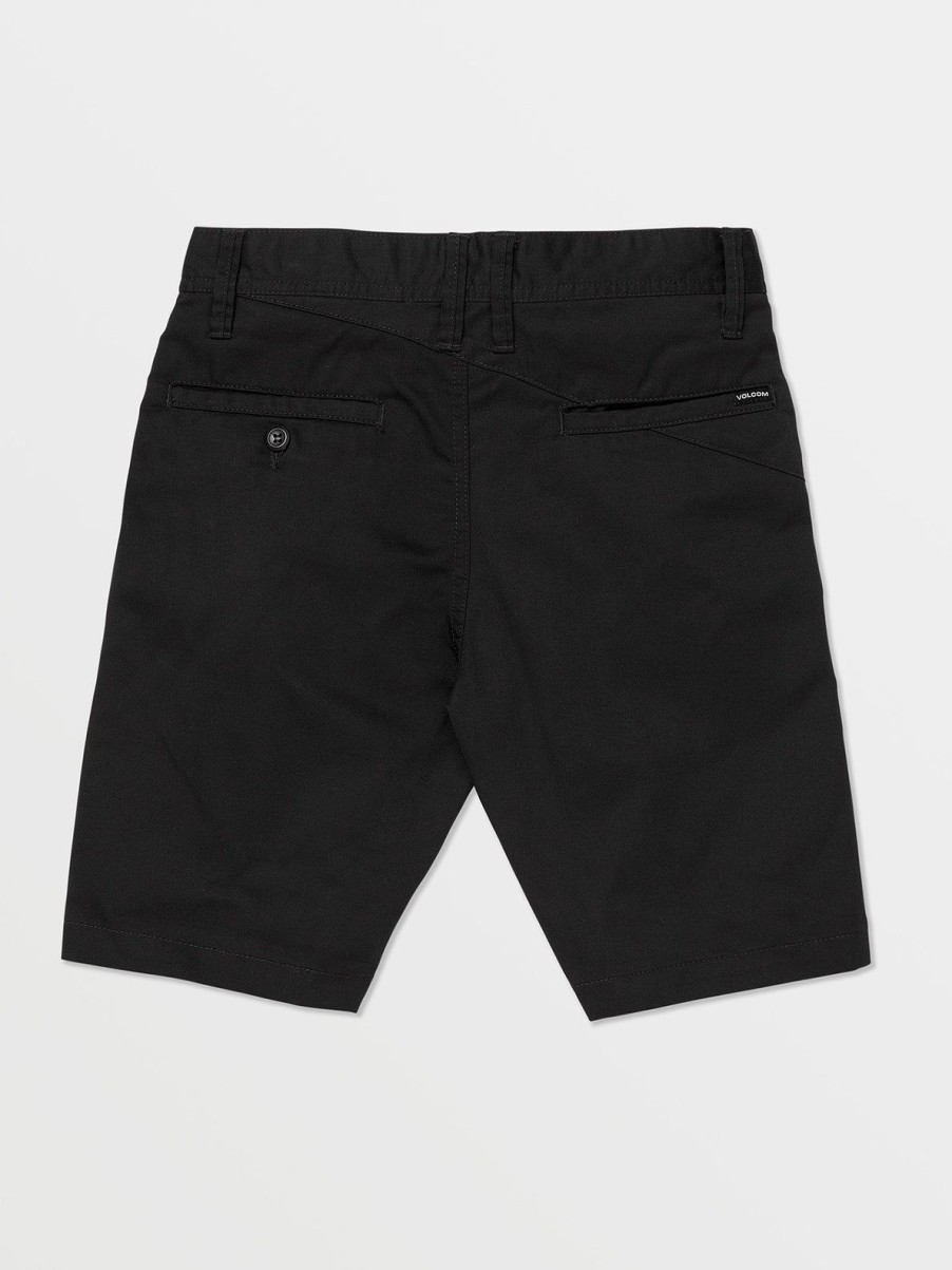 Boys Volcom Shorts | Big Boys Frickin Chino Shorts Black