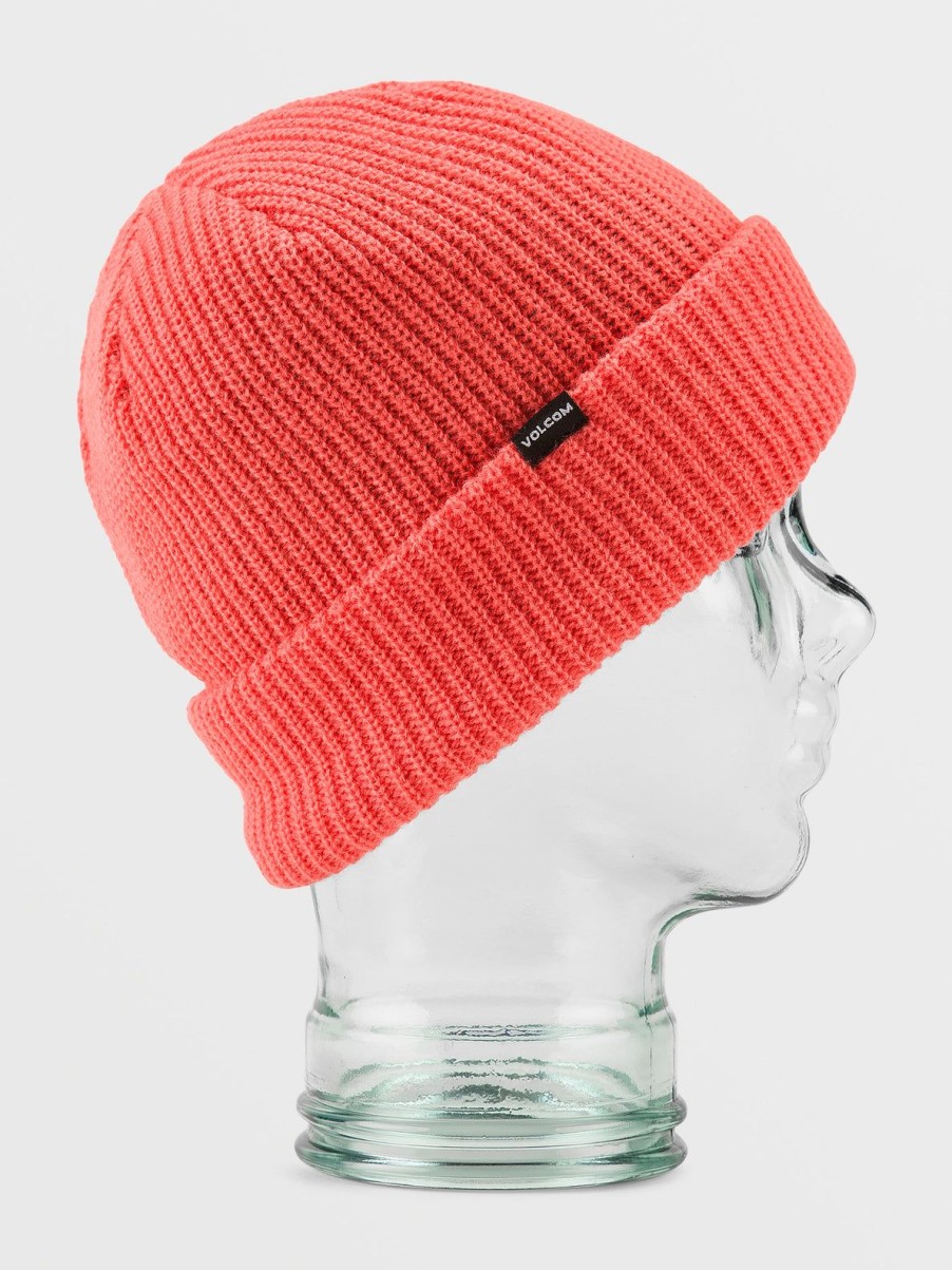 Men Volcom Beanies | Sweep Lined Beanie Orange