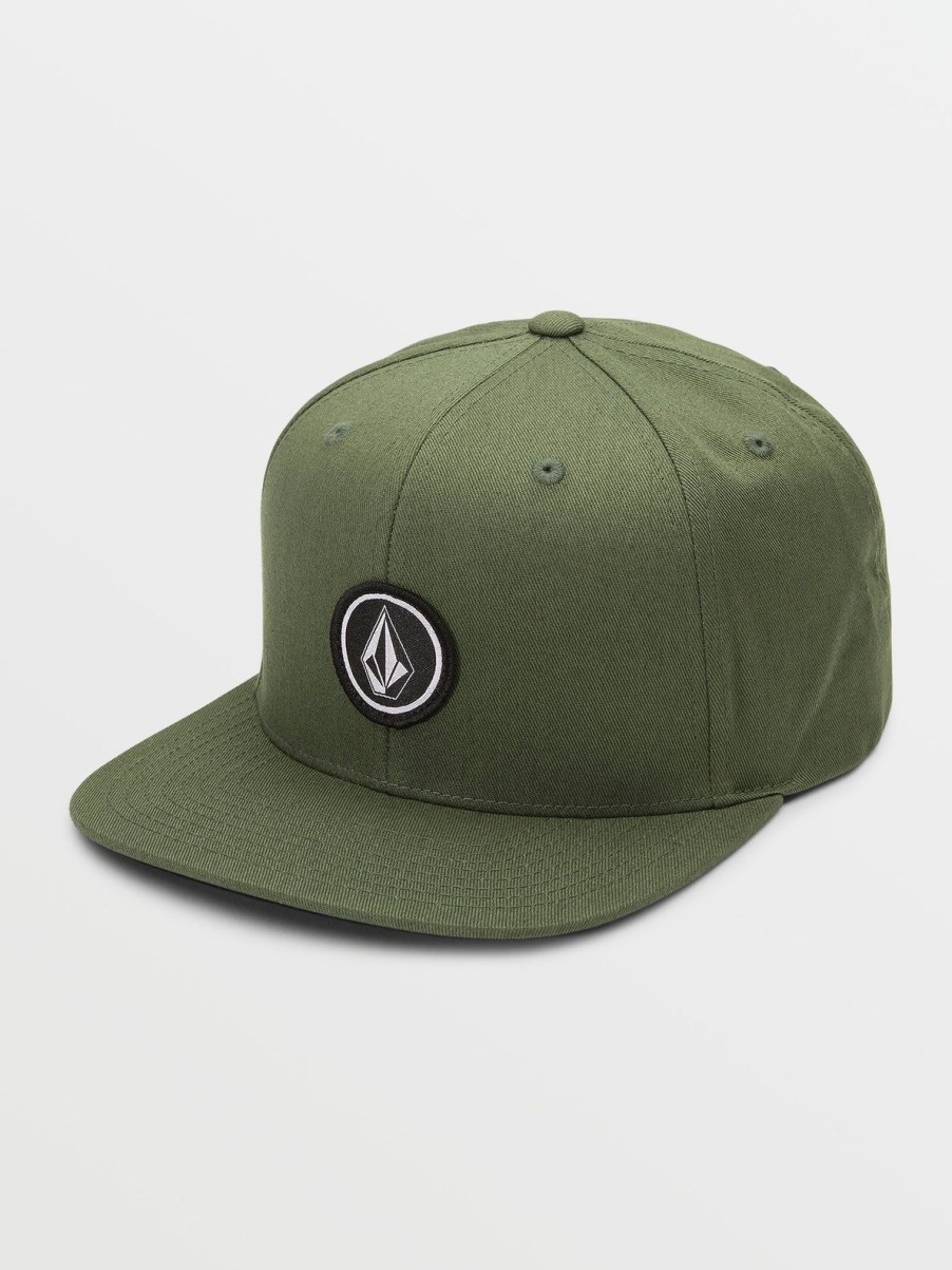 Men Volcom Hats & Beanies | Quarter Twill Hat Service Green