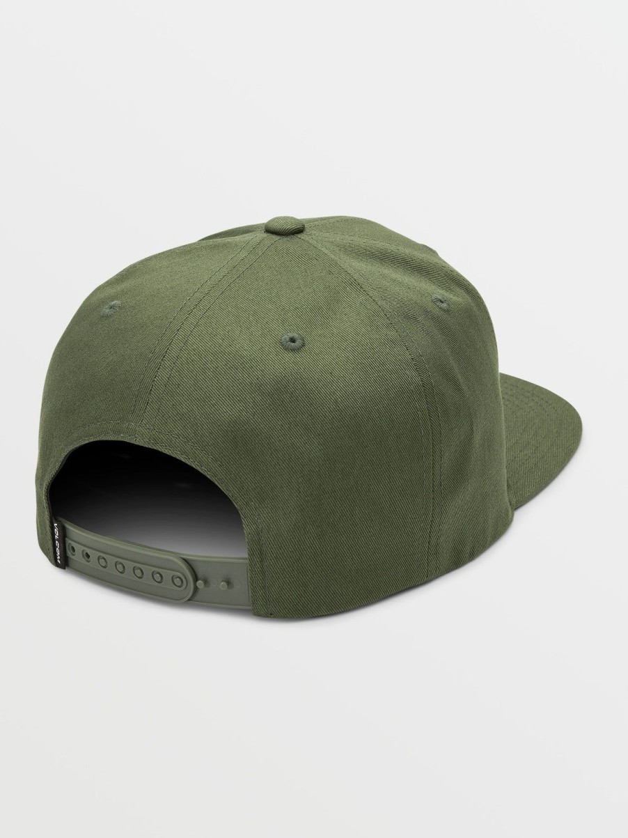 Men Volcom Hats & Beanies | Quarter Twill Hat Service Green