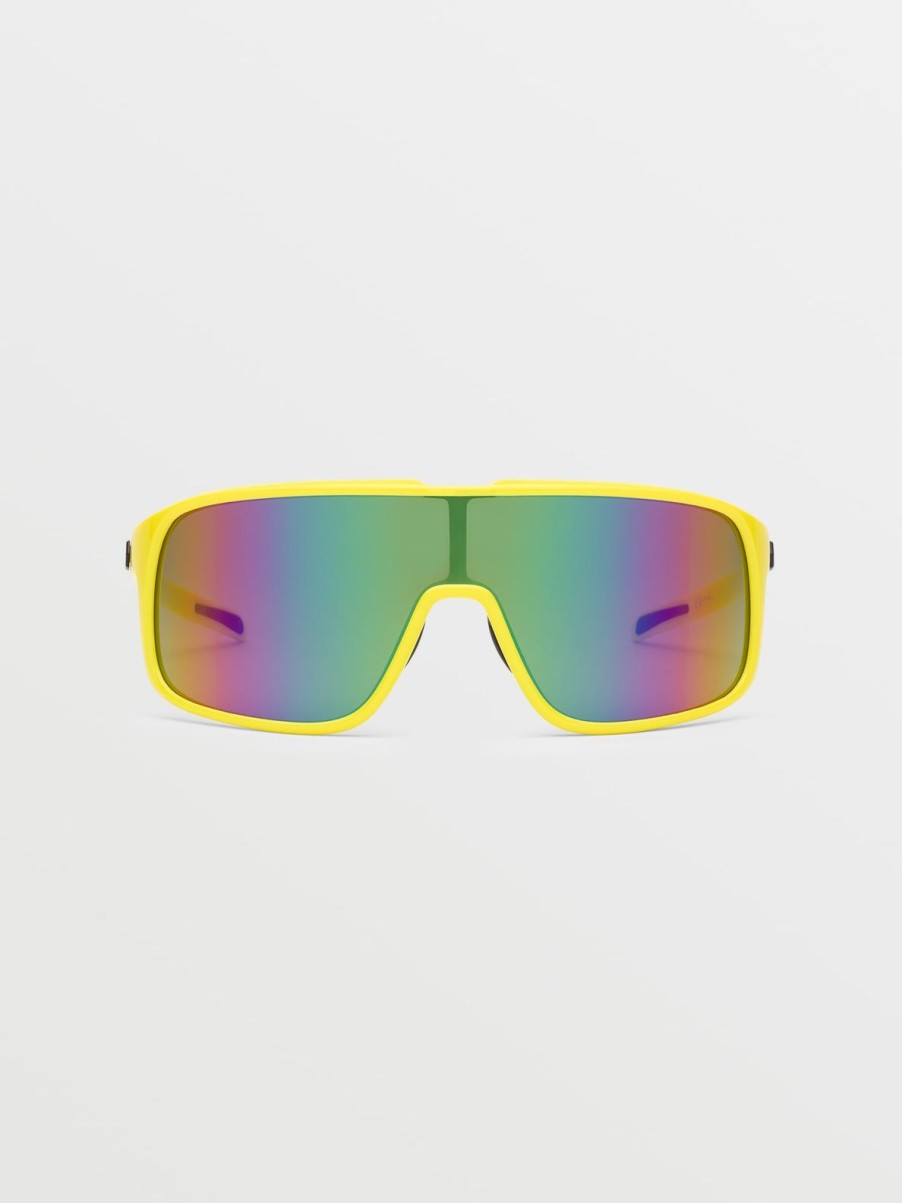 Men Volcom Sunglasses | Macho Sunglasses/Rainbow Mirror Gloss Yellow-Aqua