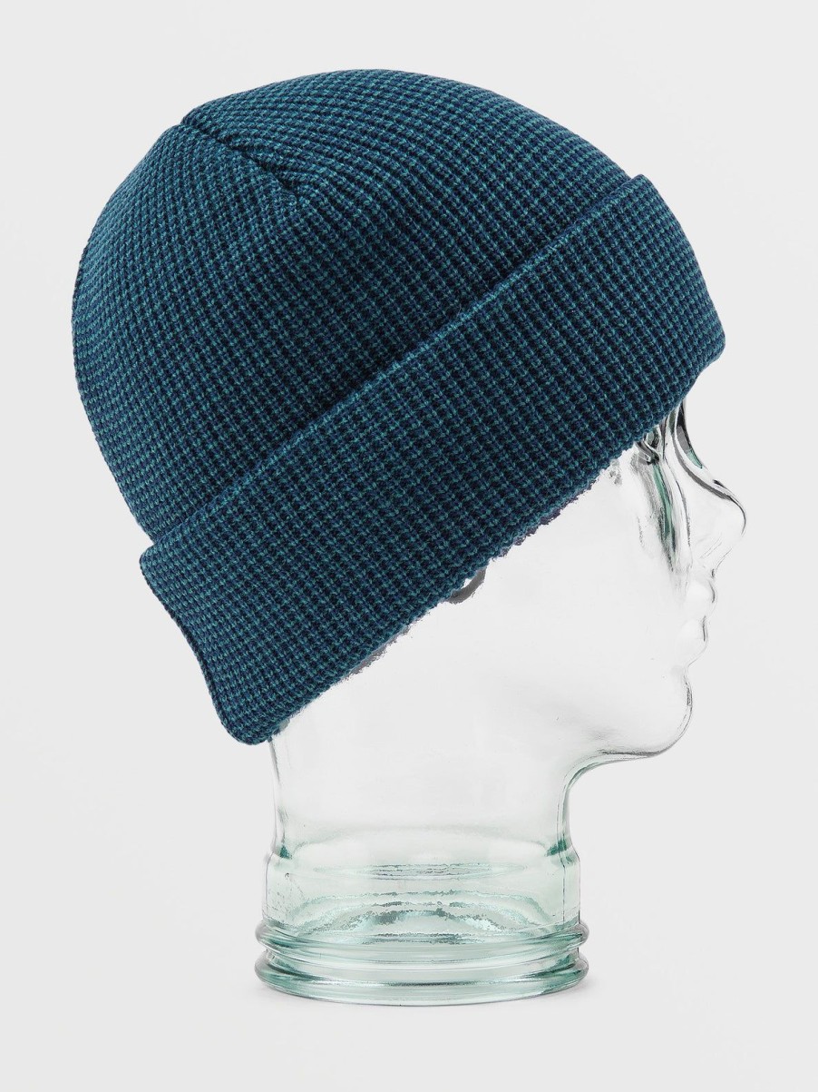 Women Volcom Hats & Beanies | Womens V.Co Baseline Beanie Blue