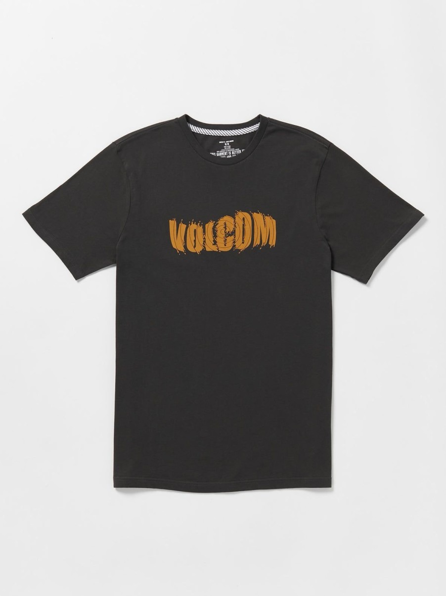 Men Volcom T-Shirts & Tanks | Spindrifter Short Sleeve Tee Stealth