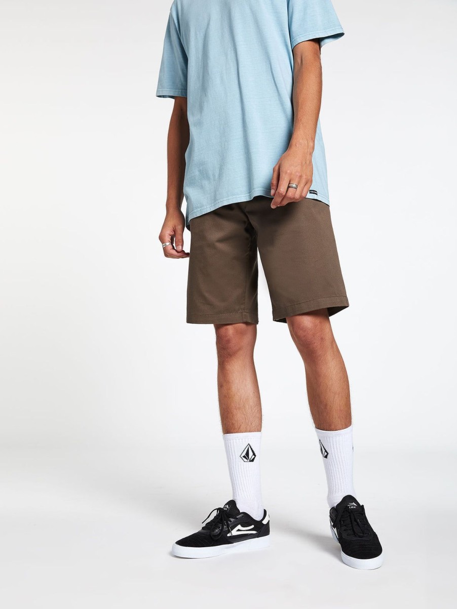 Men Volcom Shorts | Frickin Chino Shorts Mushroom