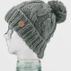 Women Volcom Beanies | Womens Hand Knit Beanie Storm Grey