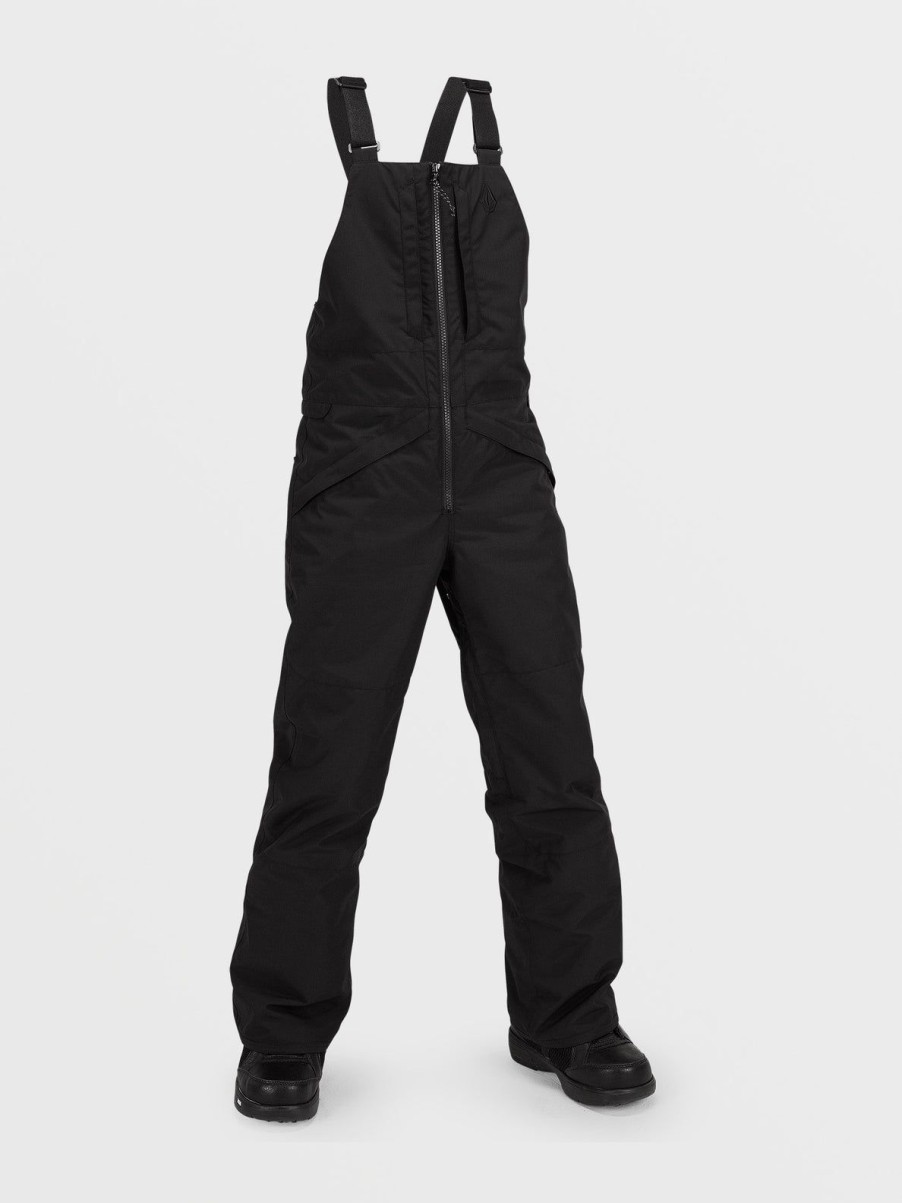 Kids Volcom Pants | Kids Barkley Insulated Bib Overalls Black