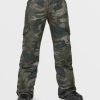 Women Volcom Pants | Womens Bridger Insulated Pants Cloudwash Camo