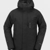 Men Volcom Jackets | Mens Dua Gore-Tex Jacket Black