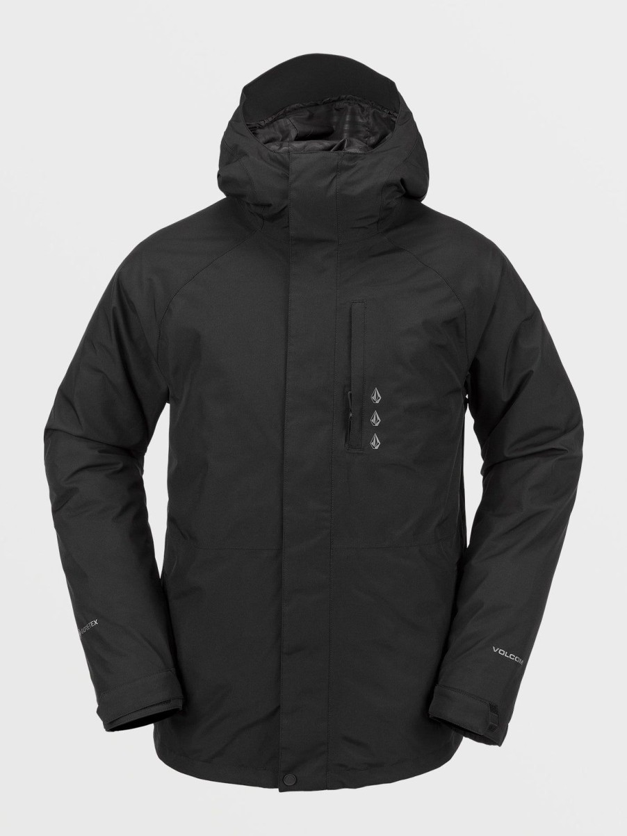 Men Volcom Jackets | Mens Dua Gore-Tex Jacket Black