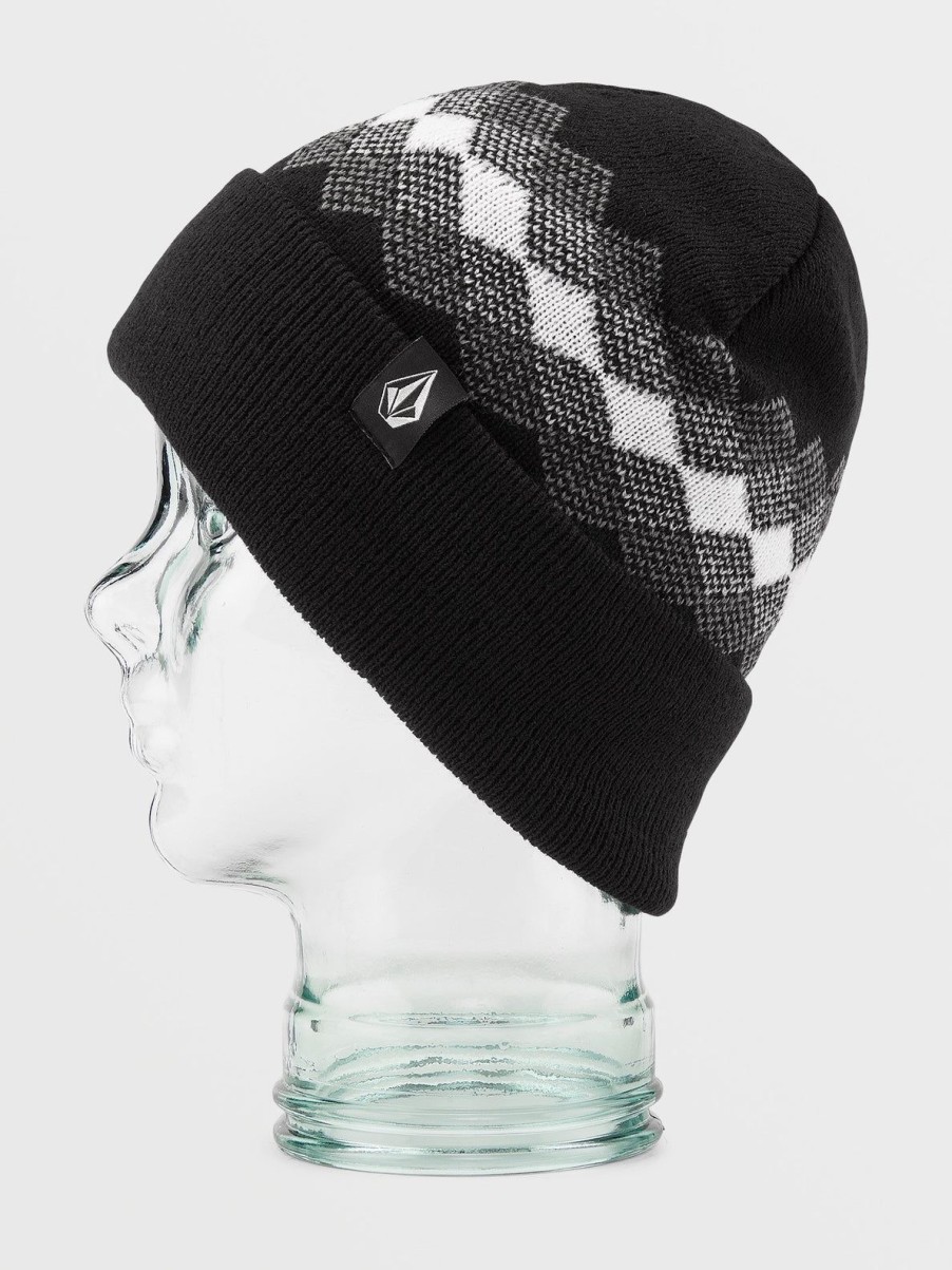 Women Volcom Beanies | Womens Check This Beanie Black