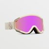 Women Volcom Accessories | Attunga Goggle - Khakiest/Sand/Chrome+Bl Pink