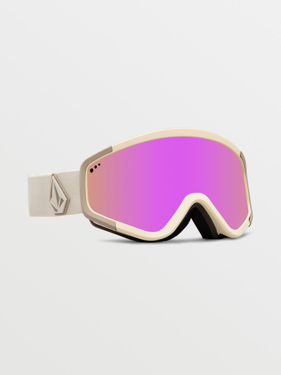 Women Volcom Accessories | Attunga Goggle - Khakiest/Sand/Chrome+Bl Pink