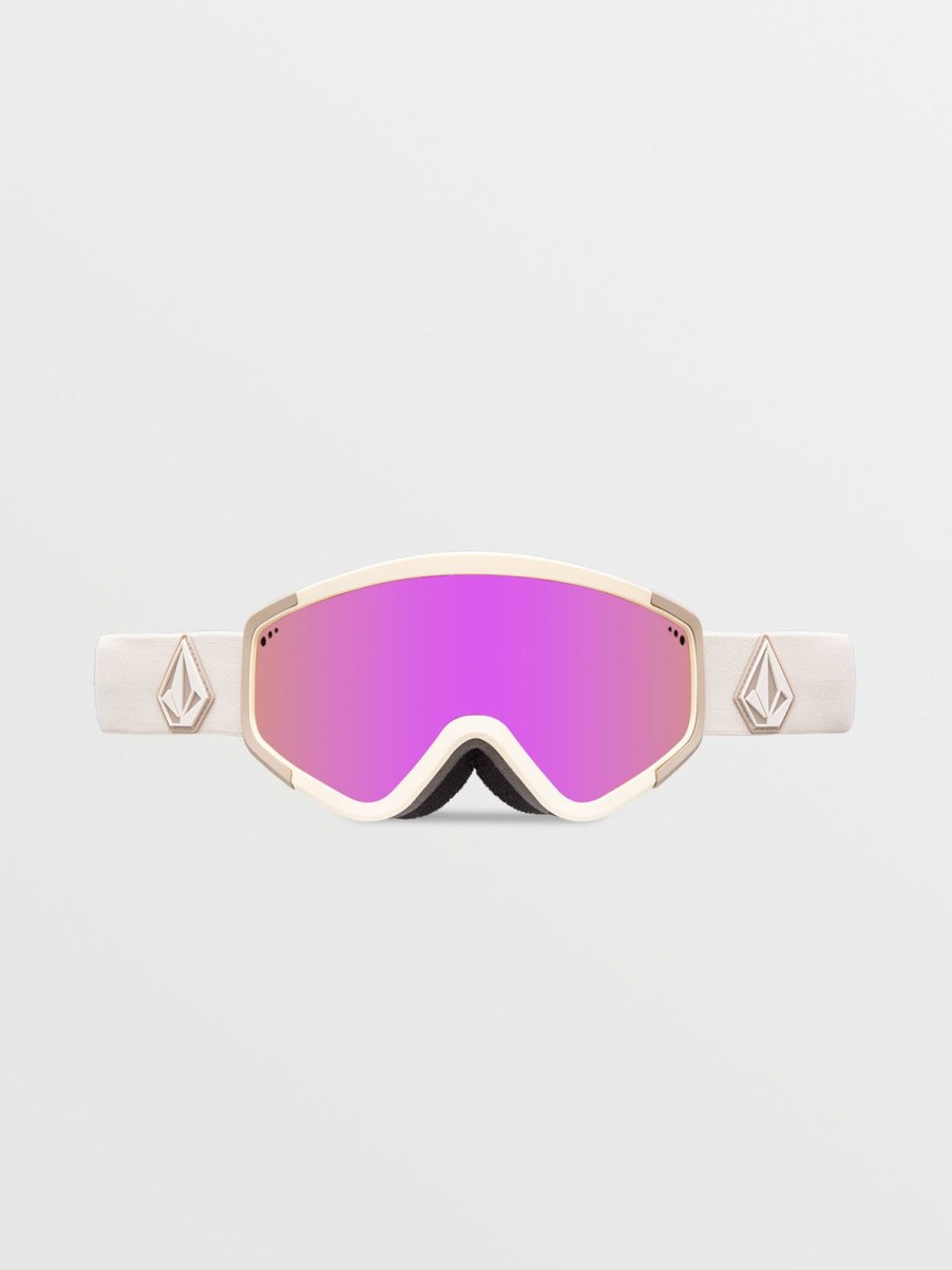 Women Volcom Accessories | Attunga Goggle - Khakiest/Sand/Chrome+Bl Pink