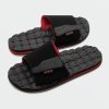 Men Volcom Sandals | Recliner Slide Sandals Ribbon Red