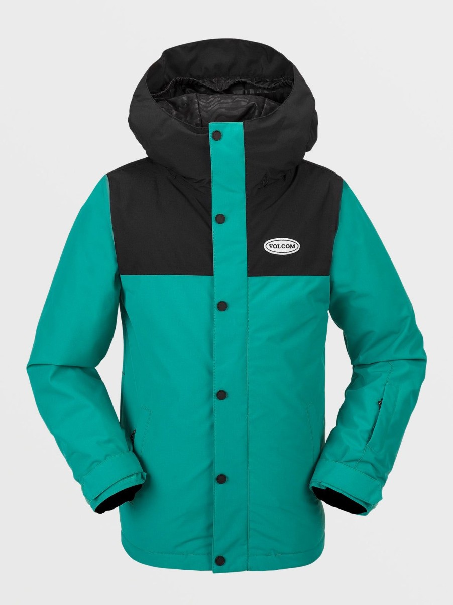 Kids Volcom Jackets | Kids Stone 91 Insulated Jacket Vibrant Green