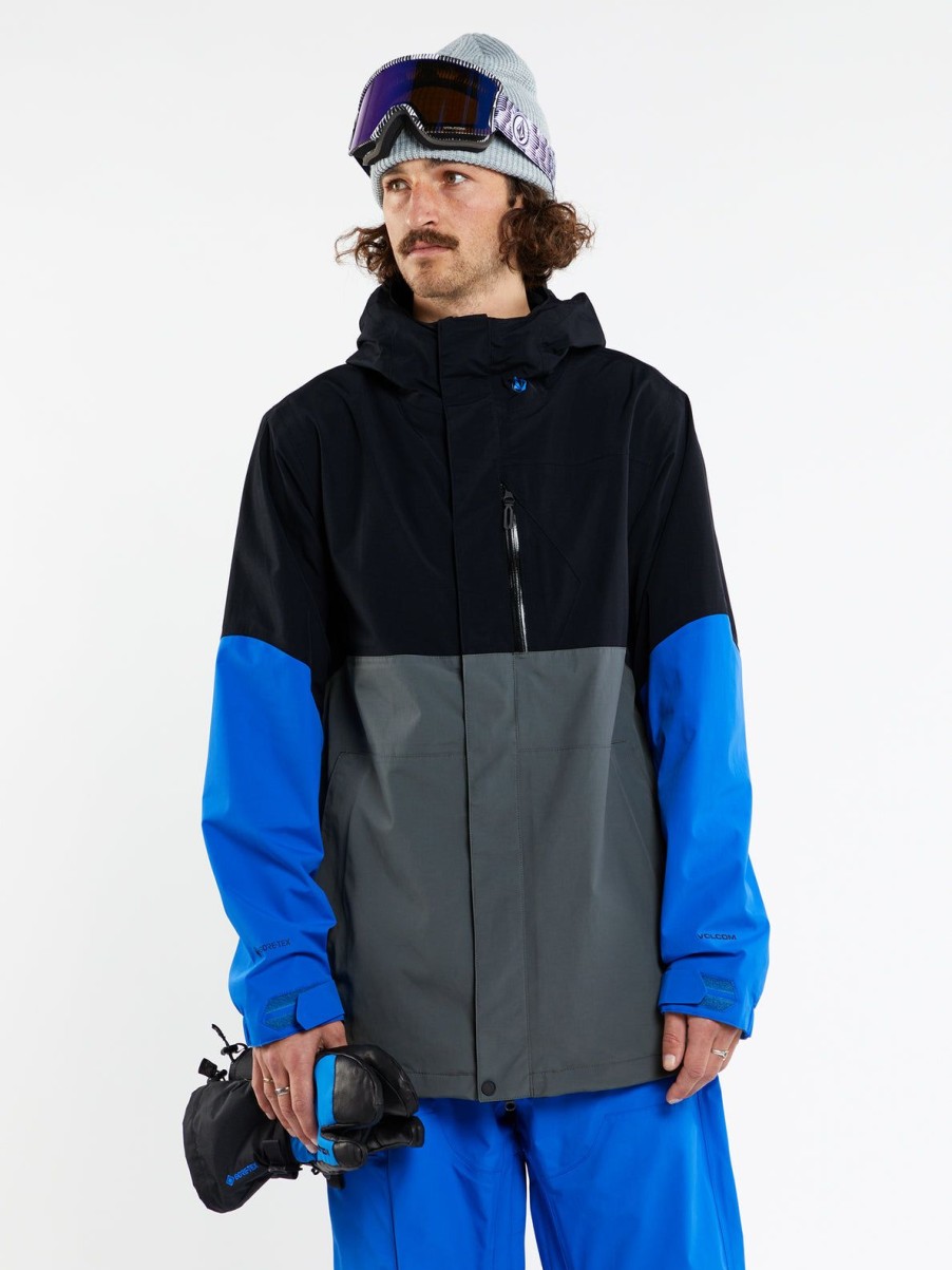 Men Volcom Jackets | Mens L Gore-Tex Jacket Electric Blue