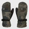 Women Volcom Gloves & Mitts | Womens V.Snow Over Mitts Cloudwash Camo