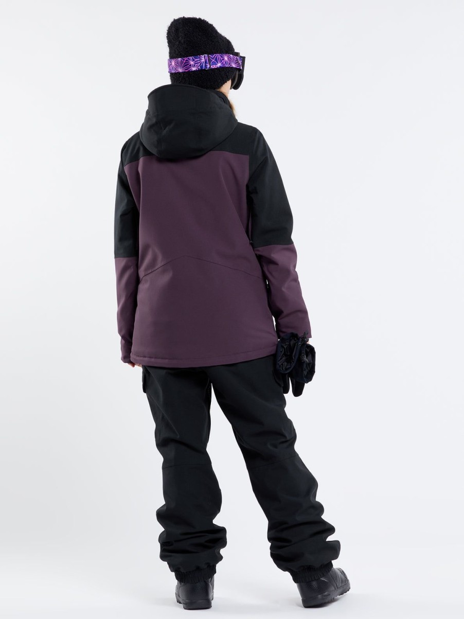 Women Volcom Jackets | Womens Shelter 3D Stretch Jacket Blackberry