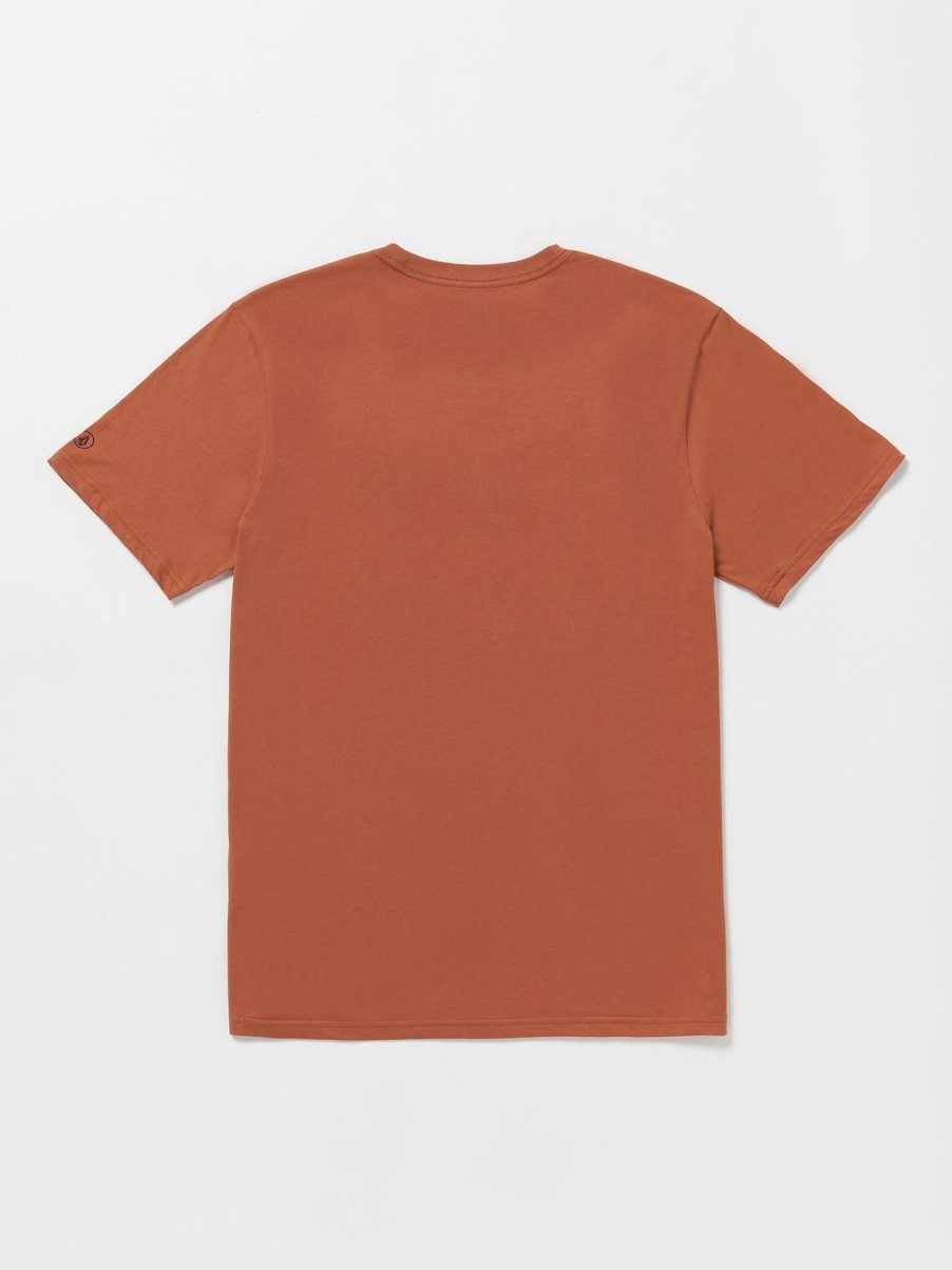 Men Volcom T-Shirts & Tanks | Solid Short Sleeve Tee Rust