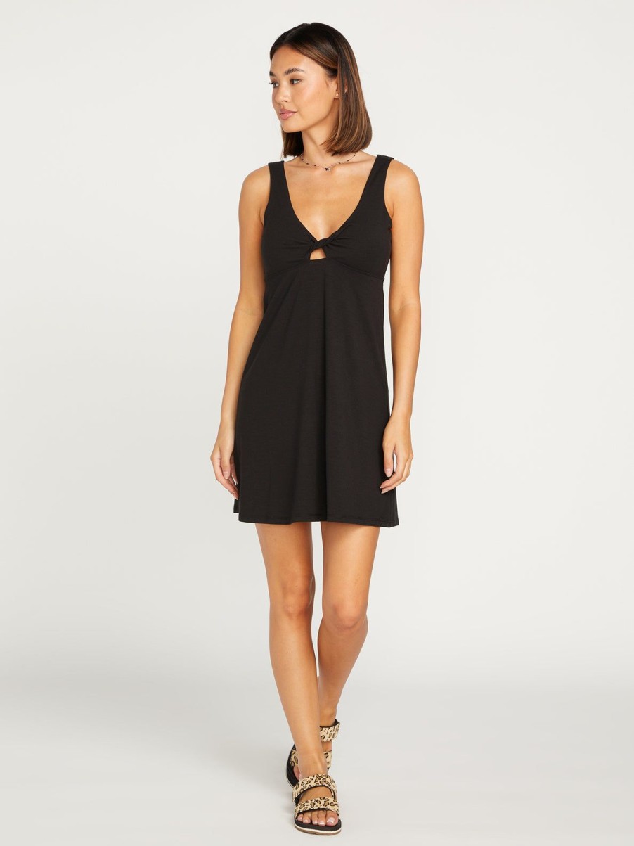 Women Volcom Cover Ups | Desert Bunnie Dress Black