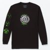 Men Volcom T-Shirts & Tanks | Volcom Entertainment The Garden Long Sleeve Tee Black