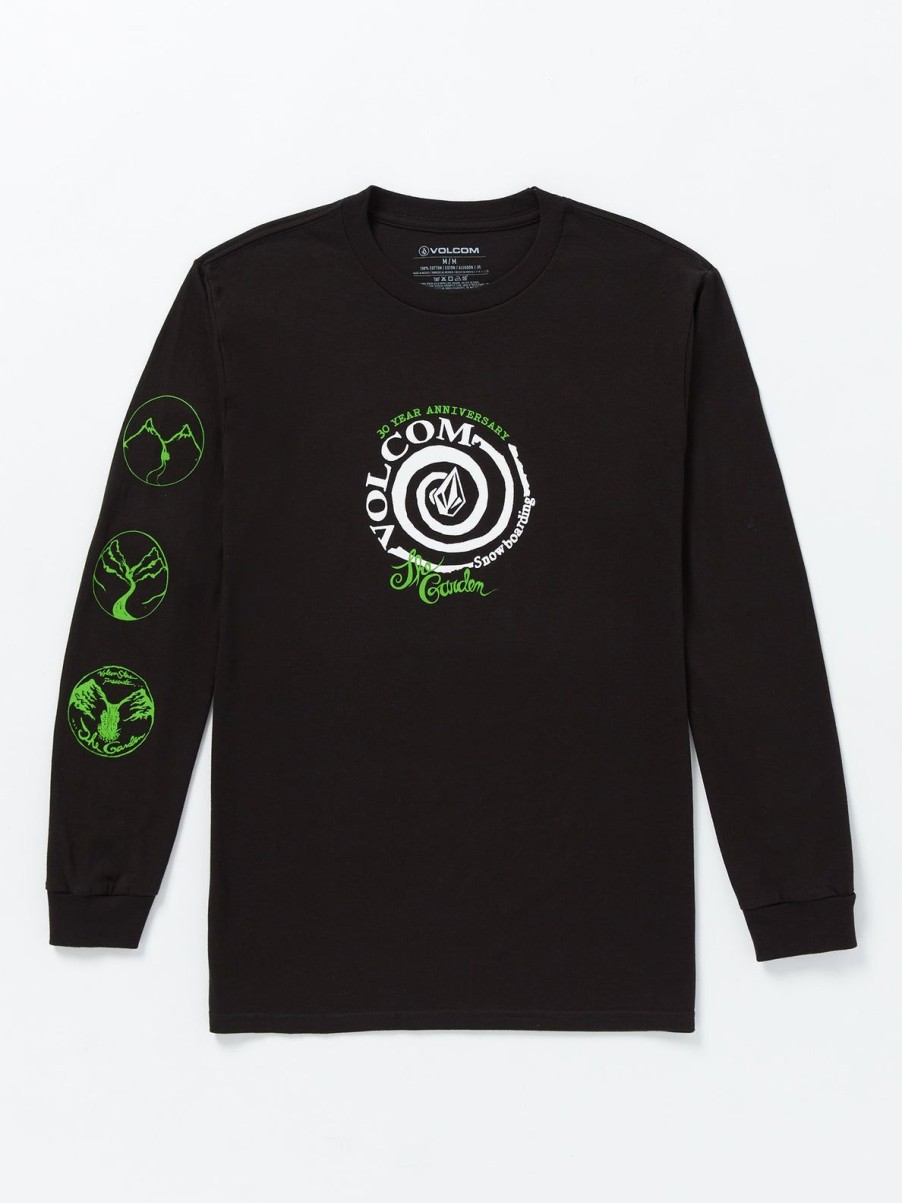 Men Volcom T-Shirts & Tanks | Volcom Entertainment The Garden Long Sleeve Tee Black