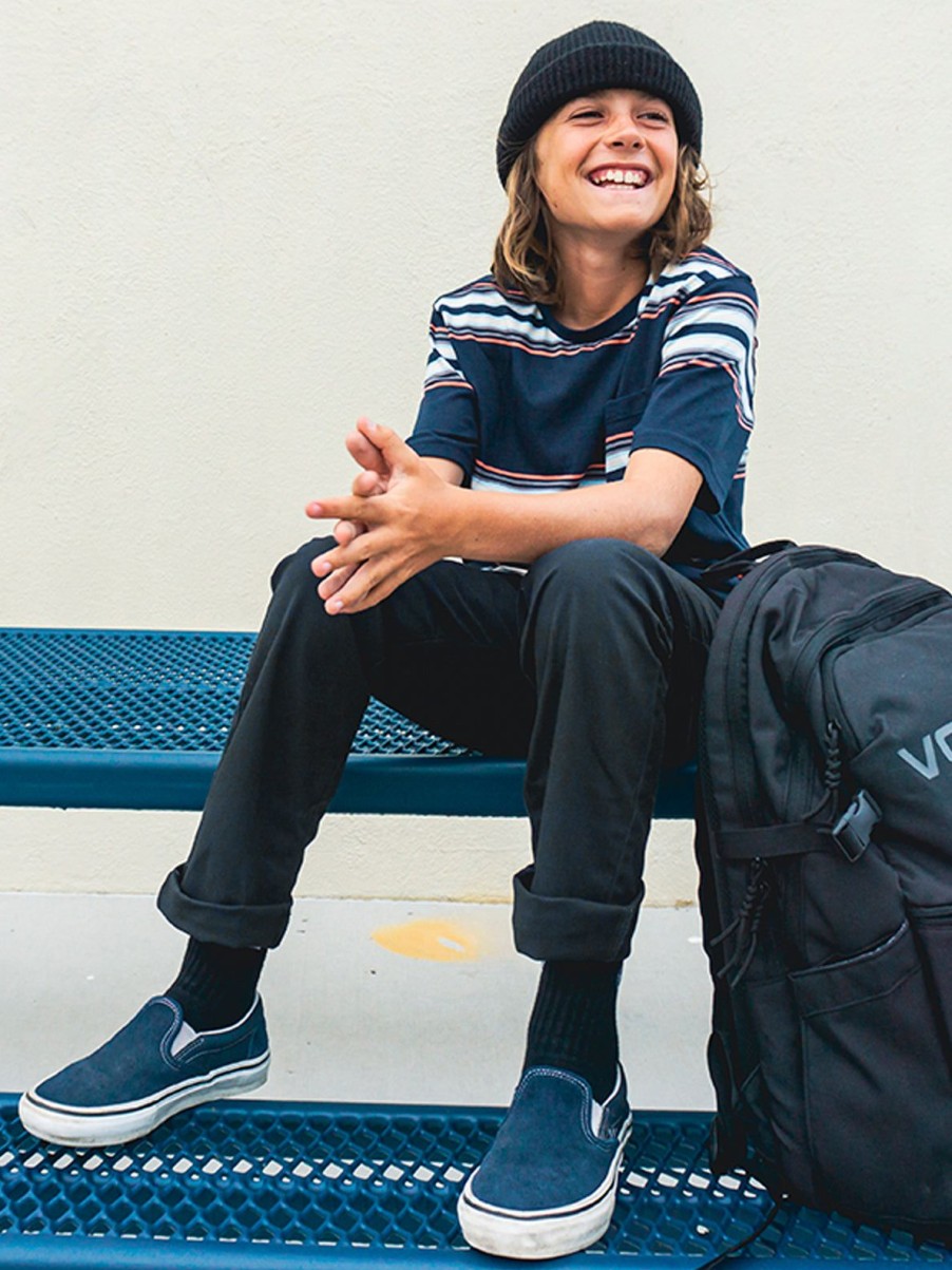 Kids Volcom | Big Boys Frickin Modern Stretch Pants Dark Navy