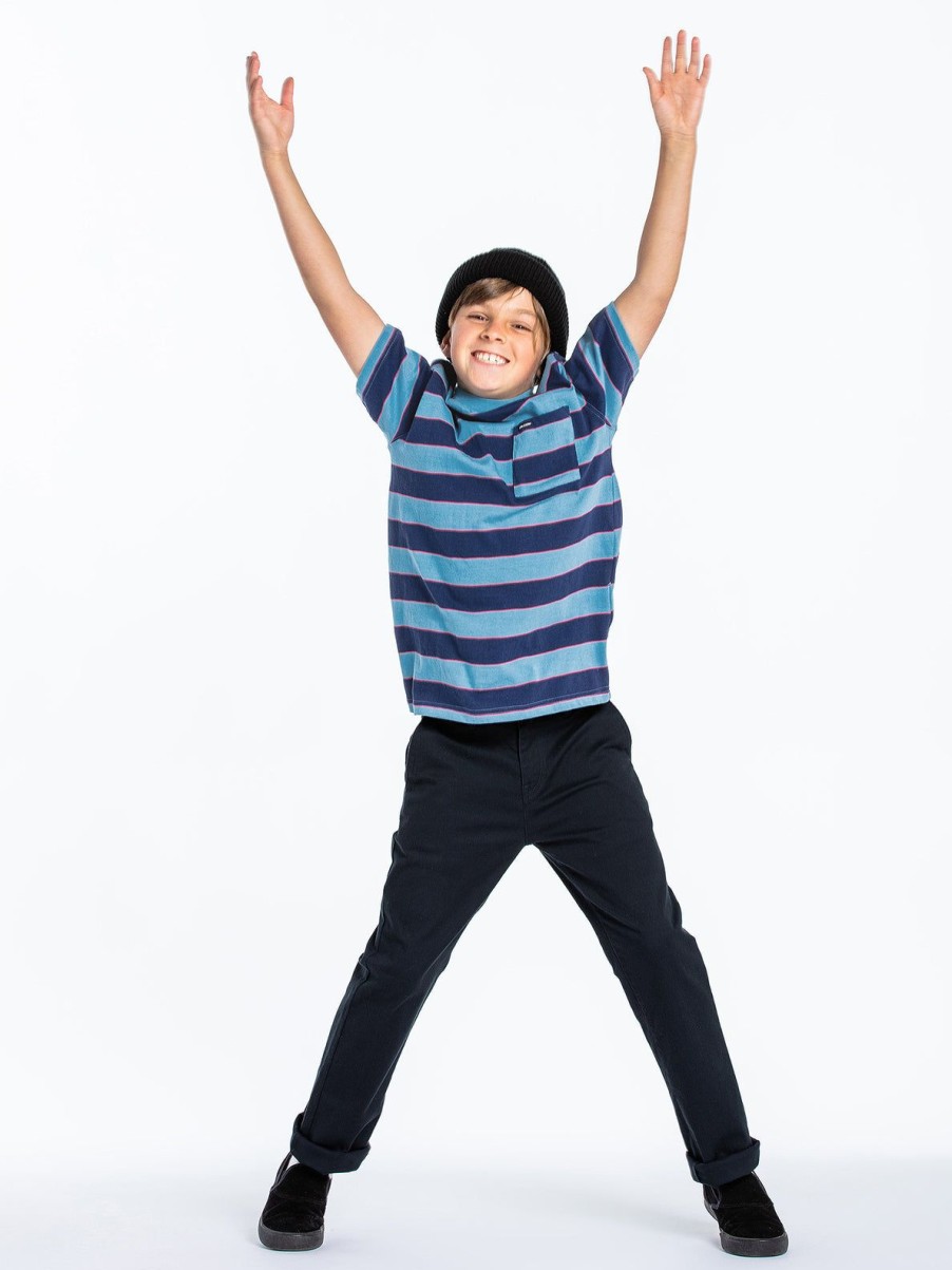 Kids Volcom | Big Boys Frickin Modern Stretch Pants Dark Navy