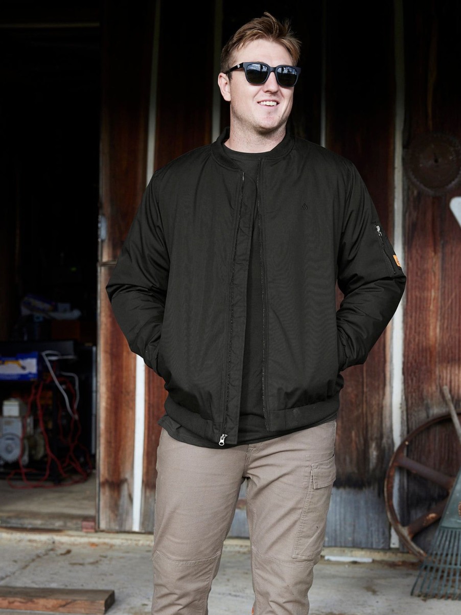 Men Volcom Jackets | Volcom Workwear Jacket Black