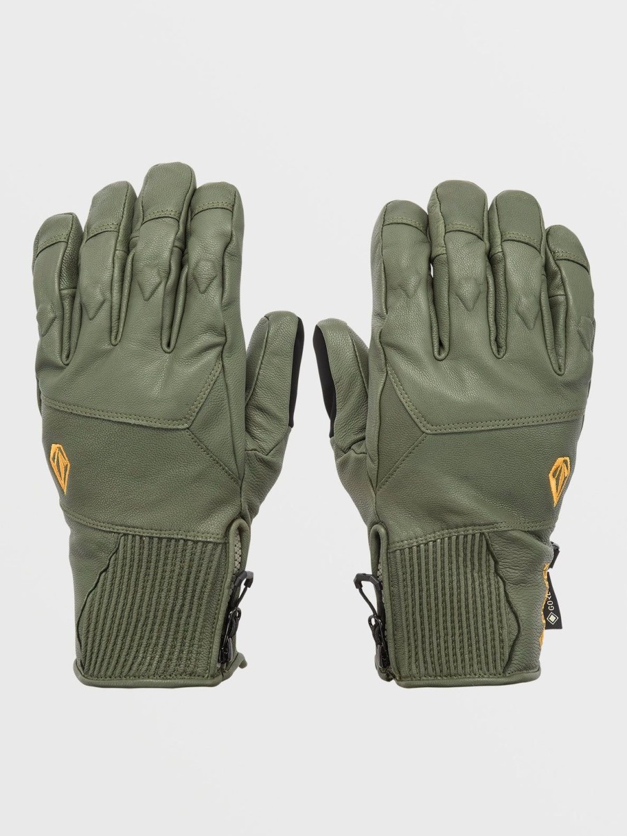 Men Volcom Gloves & Mitts | Mens Service Gore-Tex Gloves Military