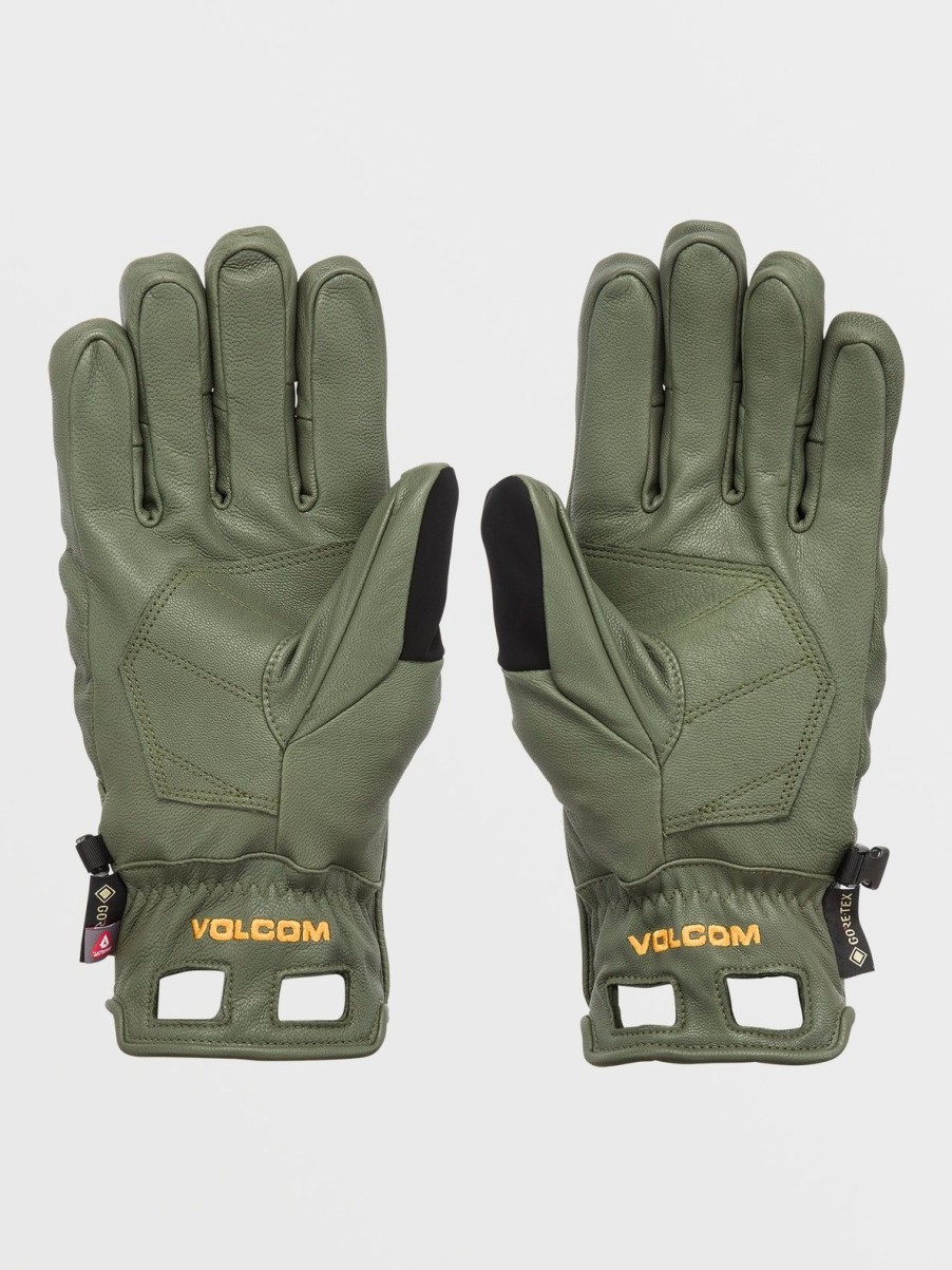 Men Volcom Gloves & Mitts | Mens Service Gore-Tex Gloves Military