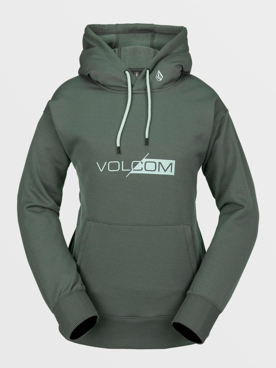 Women Volcom Hoodies & Sweatshirts | Womens Core Hydro Hoodie Eucalyptus